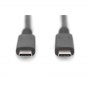 Digitus | USB-C cable | Male | 24 pin USB-C | Male | Black | 24 pin USB-C | 0.8 m - 3